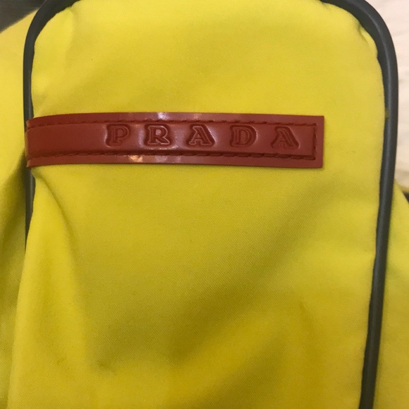 Nylon Prada bag Yellow - Picture 1 of 7